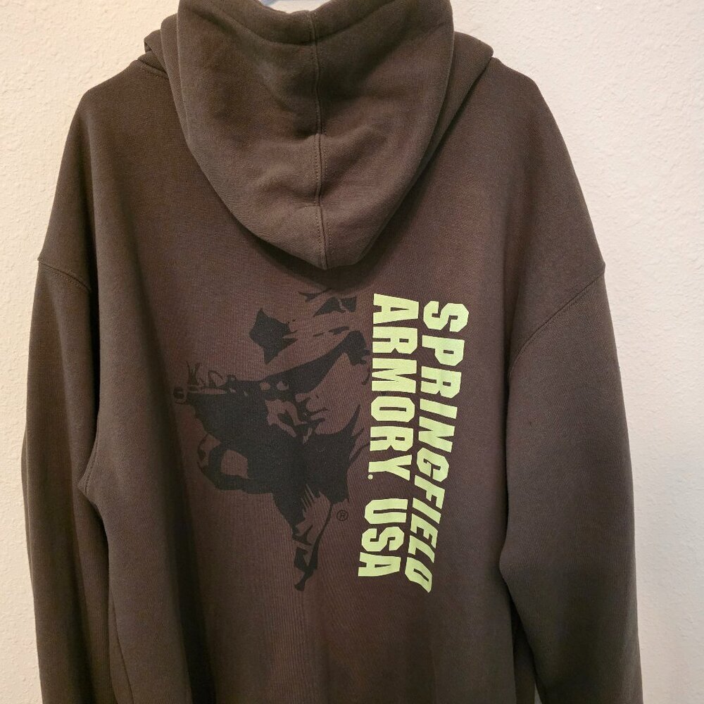 Springfield Armory full zipper men's hoodie, size XXL. - Picture 2 of 8